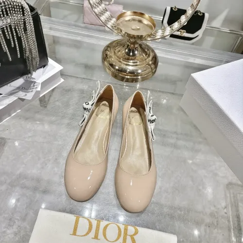 Replica Christian Dior Flat Shoes For Women #1432122 $92.00 USD for Wholesale