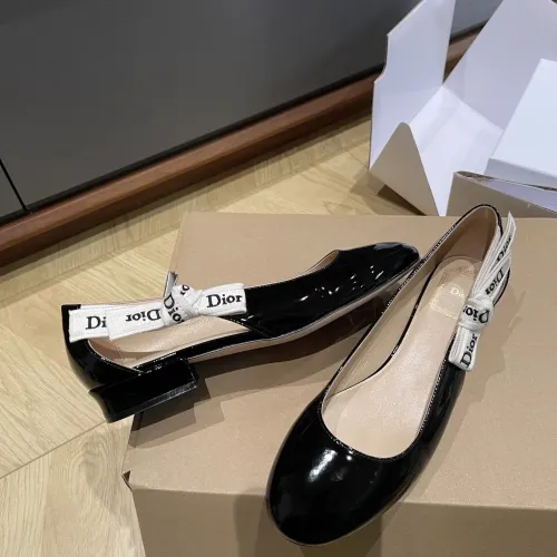 Wholesale Christian Dior Flat Shoes For Women #1432124 $92.00 USD, Wholesale Quality Replica Christian Dior Flat Shoes
