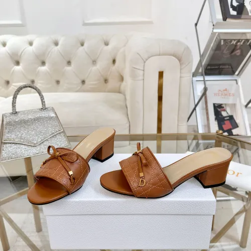 Replica Christian Dior Slippers For Women #1432140 $92.00 USD for Wholesale