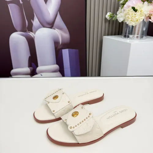 Wholesale Louis Vuitton Slippers For Women #1432142 $85.00 USD, Wholesale Quality Replica Louis Vuitton Slippers