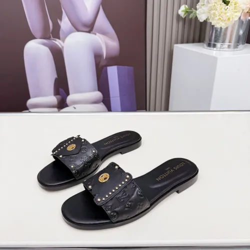 Wholesale Louis Vuitton Slippers For Women #1432143 $85.00 USD, Wholesale Quality Replica Louis Vuitton Slippers
