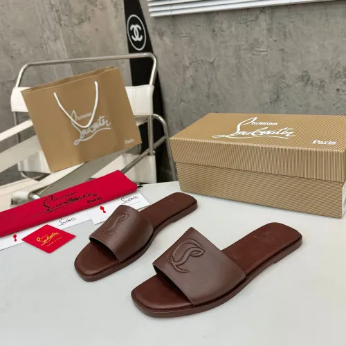 Wholesale Christian Louboutin CL Slippers For Women #1432221 $92.00 USD, Wholesale Quality Replica Christian Louboutin CL Slippers