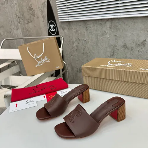 Wholesale Christian Louboutin CL Slippers For Women #1432222 $96.00 USD, Wholesale Quality Replica Christian Louboutin CL Slippers