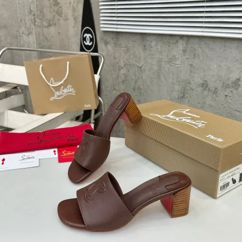 Replica Christian Louboutin CL Slippers For Women #1432222 $96.00 USD for Wholesale