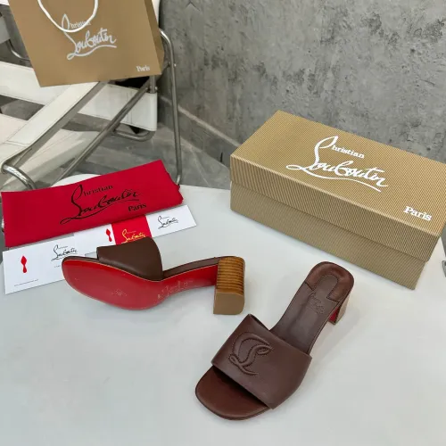 Replica Christian Louboutin CL Slippers For Women #1432222 $96.00 USD for Wholesale