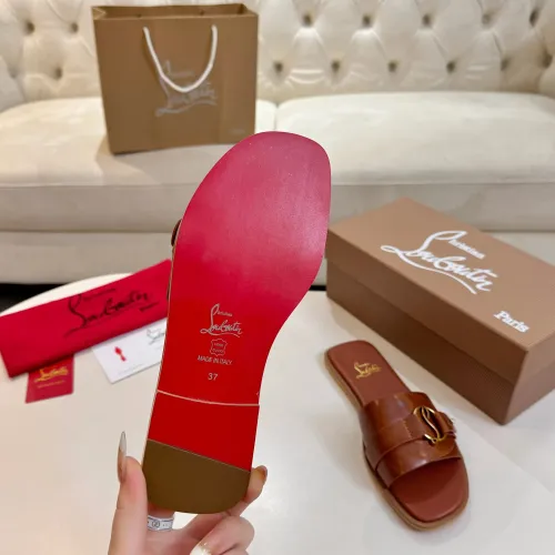 Replica Christian Louboutin CL Slippers For Women #1432223 $96.00 USD for Wholesale