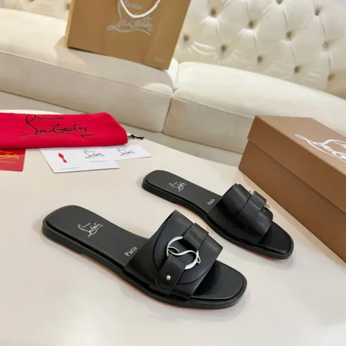 Replica Christian Louboutin CL Slippers For Women #1432224 $96.00 USD for Wholesale