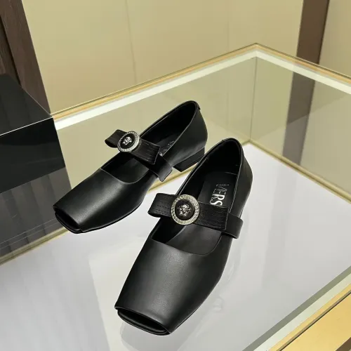 Wholesale Versace Flat Shoes For Women #1432230 $82.00 USD, Wholesale Quality Replica Versace Flat Shoes
