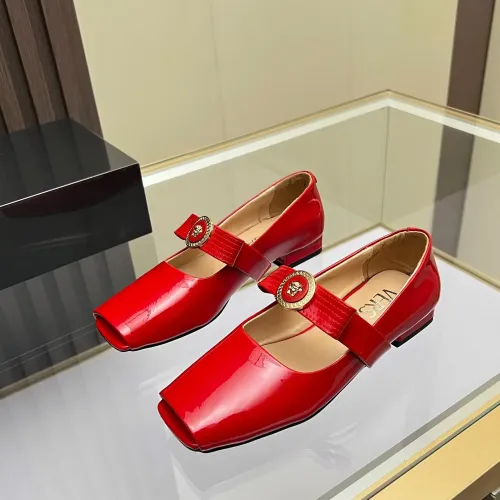 Wholesale Versace Flat Shoes For Women #1432231 $82.00 USD, Wholesale Quality Replica Versace Flat Shoes