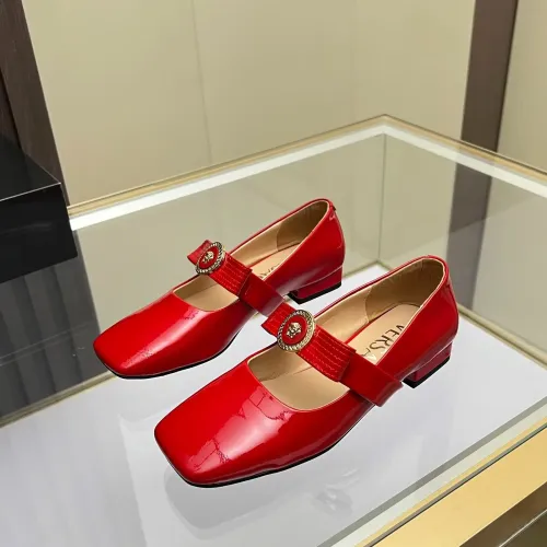 Wholesale Versace Flat Shoes For Women #1432232 $82.00 USD, Wholesale Quality Replica Versace Flat Shoes