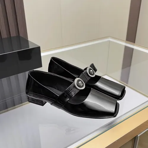 Wholesale Versace Flat Shoes For Women #1432236 $82.00 USD, Wholesale Quality Replica Versace Flat Shoes