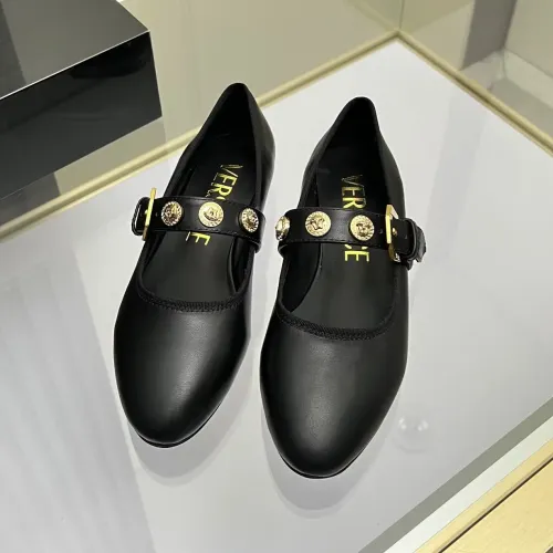 Replica Versace Flat Shoes For Women #1432237 $82.00 USD for Wholesale