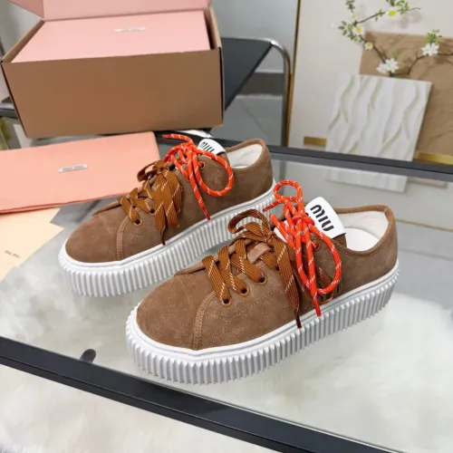 Wholesale MIU MIU Casual Shoes For Women #1432240 $96.00 USD, Wholesale Quality Replica MIU MIU Casual Shoes