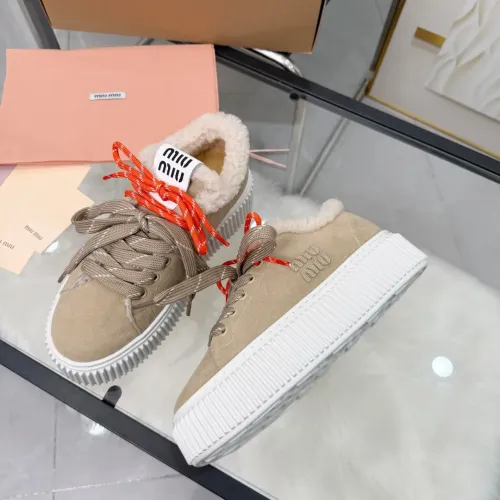 Replica MIU MIU Casual Shoes For Women #1432243 $100.00 USD for Wholesale