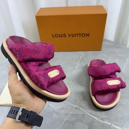 Wholesale Louis Vuitton Slippers For Women #1432269 $82.00 USD, Wholesale Quality Replica Louis Vuitton Slippers