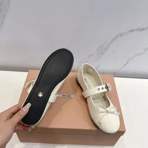 Replica MIU MIU Flat Shoes For Women #1432289 $96.00 USD for Wholesale