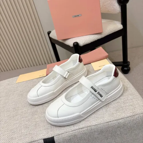 Wholesale MIU MIU Casual Shoes For Women #1432293 $98.00 USD, Wholesale Quality Replica MIU MIU Casual Shoes
