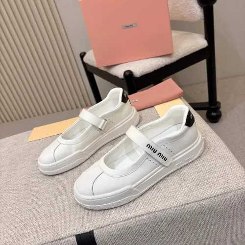 Wholesale MIU MIU Casual Shoes For Women #1432294 $98.00 USD, Wholesale Quality Replica MIU MIU Casual Shoes