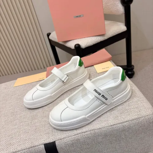 Wholesale MIU MIU Casual Shoes For Women #1432295 $98.00 USD, Wholesale Quality Replica MIU MIU Casual Shoes