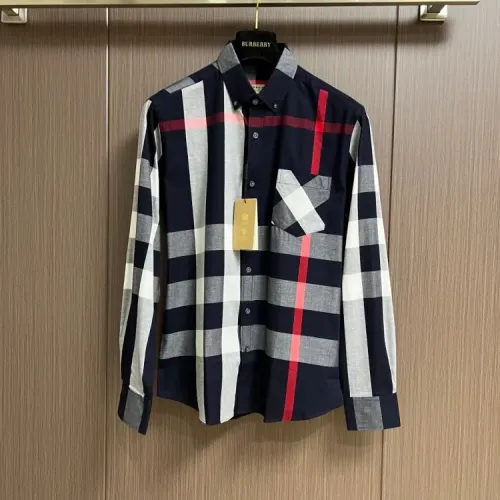 Wholesale Burberry Shirts Long Sleeved For Men #1432618 $60.00 USD, Wholesale Quality Replica Burberry Shirts