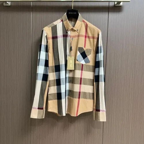 Wholesale Burberry Shirts Long Sleeved For Men #1432619 $60.00 USD, Wholesale Quality Replica Burberry Shirts