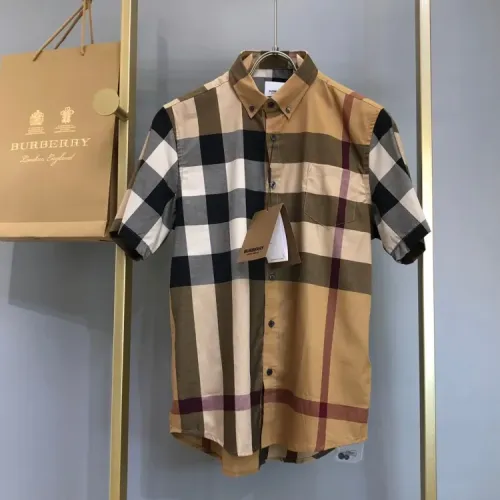 Wholesale Burberry Shirts Short Sleeved For Men #1432662 $56.00 USD, Wholesale Quality Replica Burberry Shirts