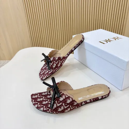 Replica Christian Dior Slippers For Women #1432665 $82.00 USD for Wholesale