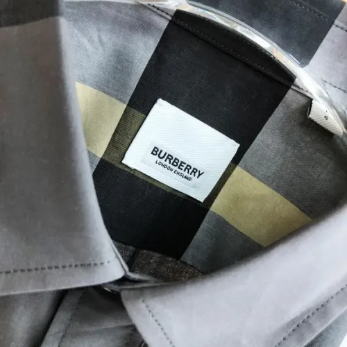 Replica Burberry Shirts Long Sleeved For Men #1432669 $64.00 USD for Wholesale