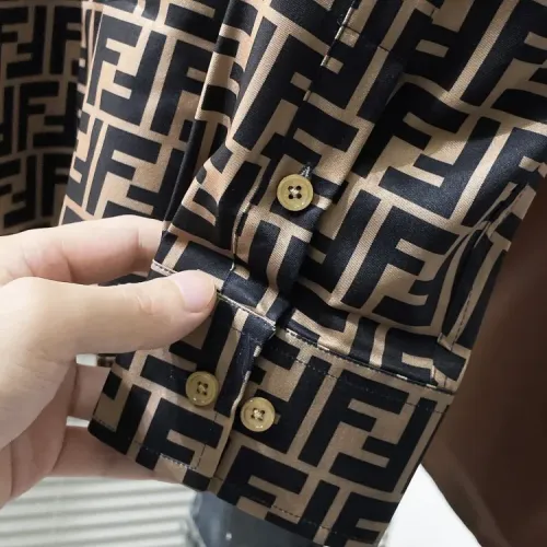 Replica Fendi Shirts Long Sleeved For Men #1432675 $60.00 USD for Wholesale