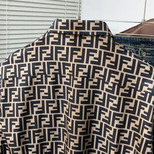 Replica Fendi Shirts Long Sleeved For Men #1432675 $60.00 USD for Wholesale