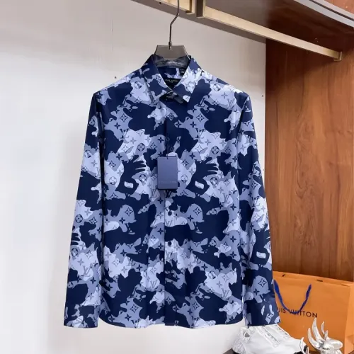 Wholesale Louis Vuitton LV Shirts Long Sleeved For Men #1432684 $72.00 USD, Wholesale Quality Replica Louis Vuitton LV Shirts