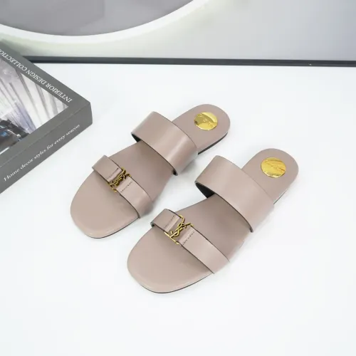 Wholesale Yves Saint Laurent YSL Slippers For Women #1432759 $88.00 USD, Wholesale Quality Replica Yves Saint Laurent YSL Slippers