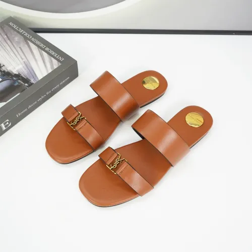 Wholesale Yves Saint Laurent YSL Slippers For Women #1432760 $88.00 USD, Wholesale Quality Replica Yves Saint Laurent YSL Slippers