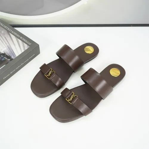Wholesale Yves Saint Laurent YSL Slippers For Women #1432763 $88.00 USD, Wholesale Quality Replica Yves Saint Laurent YSL Slippers