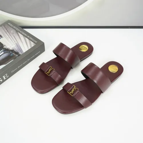 Wholesale Yves Saint Laurent YSL Slippers For Women #1432764 $88.00 USD, Wholesale Quality Replica Yves Saint Laurent YSL Slippers