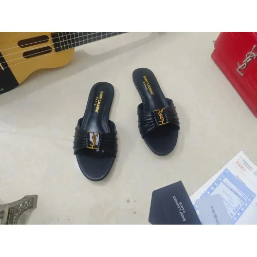 Wholesale Yves Saint Laurent YSL Slippers For Women #1432789 $98.00 USD, Wholesale Quality Replica Yves Saint Laurent YSL Slippers