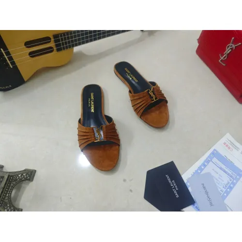 Wholesale Yves Saint Laurent YSL Slippers For Women #1432790 $98.00 USD, Wholesale Quality Replica Yves Saint Laurent YSL Slippers