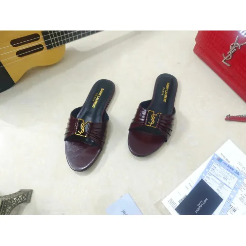 Wholesale Yves Saint Laurent YSL Slippers For Women #1432795 $98.00 USD, Wholesale Quality Replica Yves Saint Laurent YSL Slippers