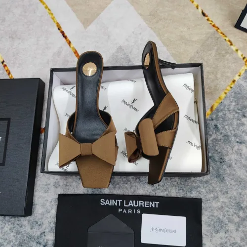 Wholesale Yves Saint Laurent YSL Slippers For Women #1432805 $112.00 USD, Wholesale Quality Replica Yves Saint Laurent YSL Slippers