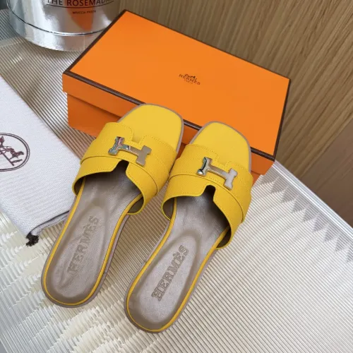 Replica Hermes Slippers For Women #1432808 $82.00 USD for Wholesale