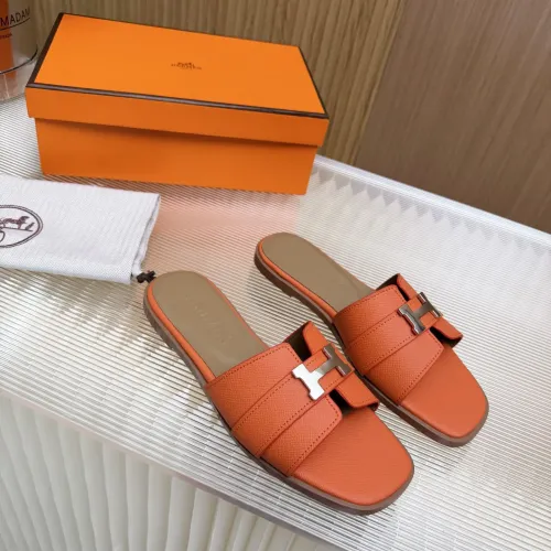 Replica Hermes Slippers For Women #1432809 $82.00 USD for Wholesale