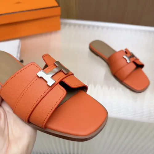 Replica Hermes Slippers For Women #1432809 $82.00 USD for Wholesale