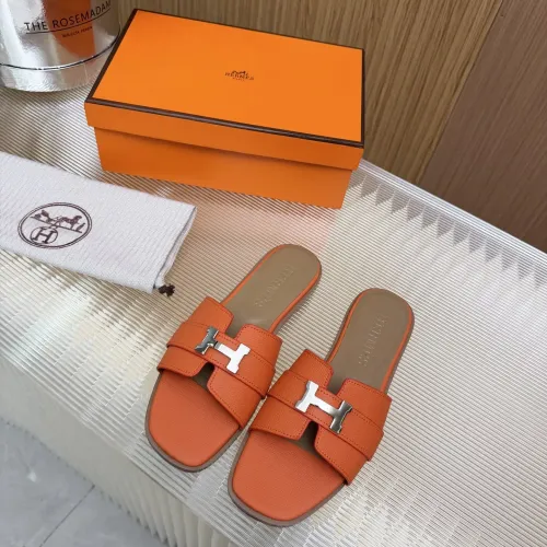 Replica Hermes Slippers For Women #1432809 $82.00 USD for Wholesale