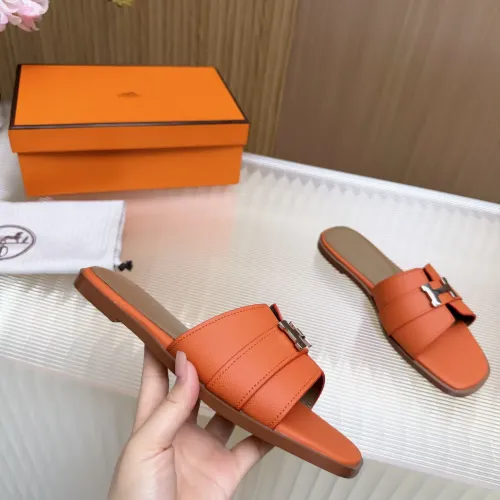 Replica Hermes Slippers For Women #1432809 $82.00 USD for Wholesale