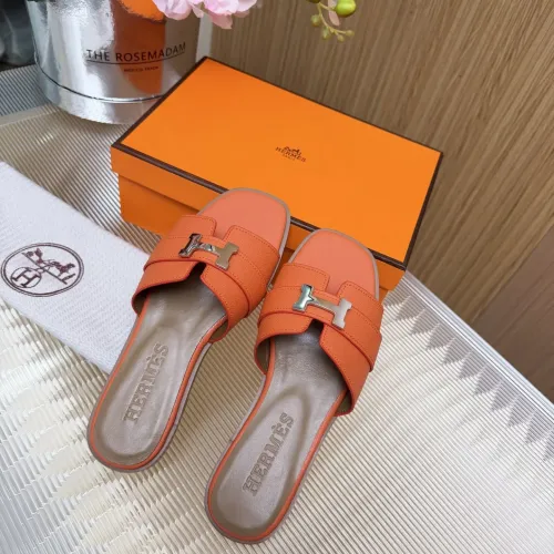 Replica Hermes Slippers For Women #1432809 $82.00 USD for Wholesale