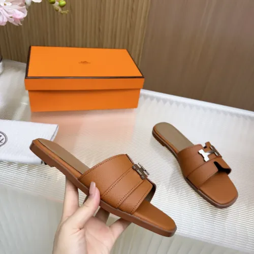 Replica Hermes Slippers For Women #1432810 $82.00 USD for Wholesale