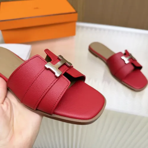 Replica Hermes Slippers For Women #1432811 $82.00 USD for Wholesale