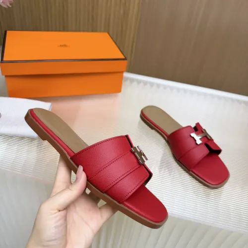 Replica Hermes Slippers For Women #1432811 $82.00 USD for Wholesale