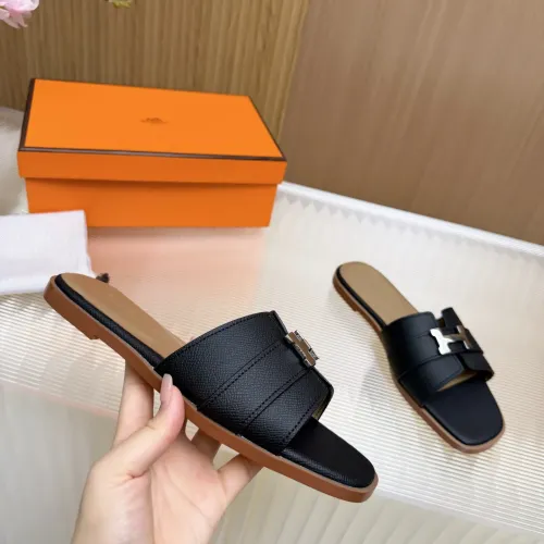 Replica Hermes Slippers For Women #1432812 $82.00 USD for Wholesale