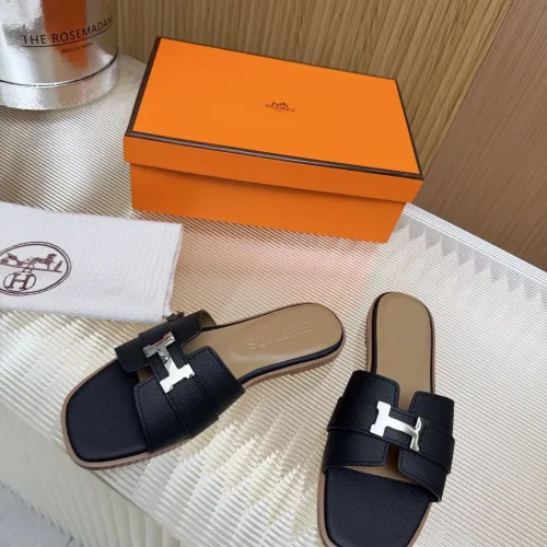 Replica Hermes Slippers For Women #1432812 $82.00 USD for Wholesale